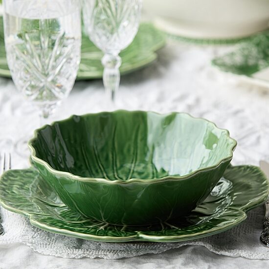 Certified International Le Jardin Cabbage 4-pc. Stoneware Soup Bowl