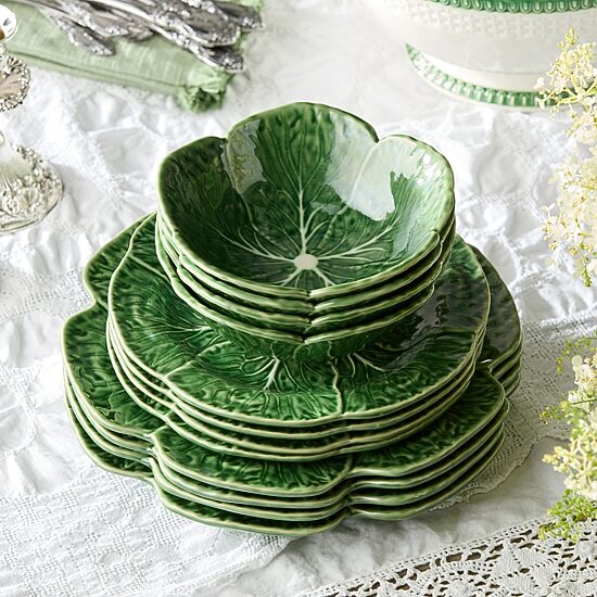 Certified International Le Jardin Cabbage 12-pc. Stoneware Dinnerware Set