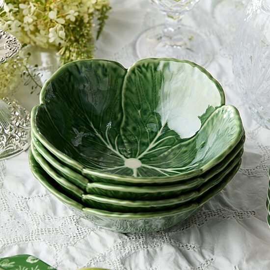 Certified International Le Jardin Cabbage 4-pc. Stoneware Ice Cream Bowl