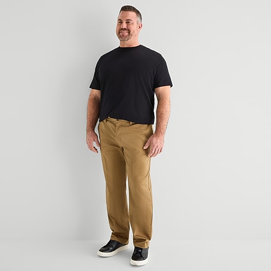 St. John's Bay black big & tall crew tee