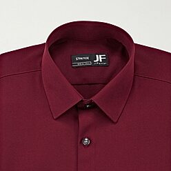 red dress shirt amazon Amazon.com: Covona Men's Short Sleeve Solid RED Color Dress Shirt Size  Small : Clothing, Shoes & Jewelry