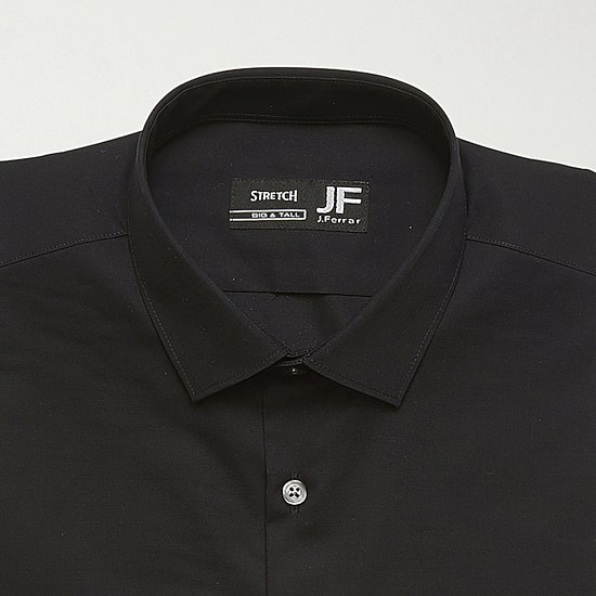 J. Ferrar Ultra Comfort Big and Tall Mens Regular Fit Easy Care Stretch Fabric Long Sleeve Dress Shirt