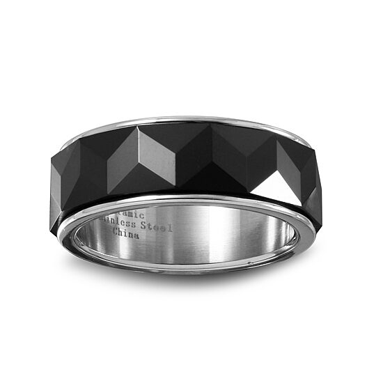 Mens 6MM Ceramic Wedding Band