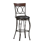 Circles-Back Swivel Barstool