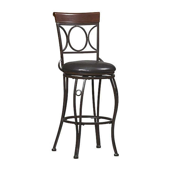 Circles-Back Swivel Barstool