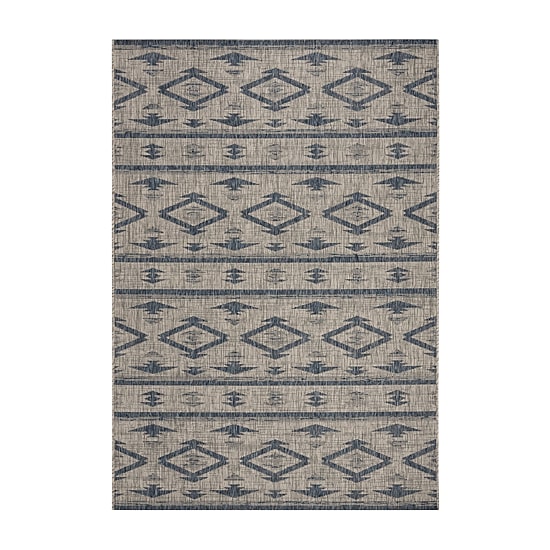 Safavieh Courtyard Collection Easton Geometric Indoor/Outdoor Area Rug
