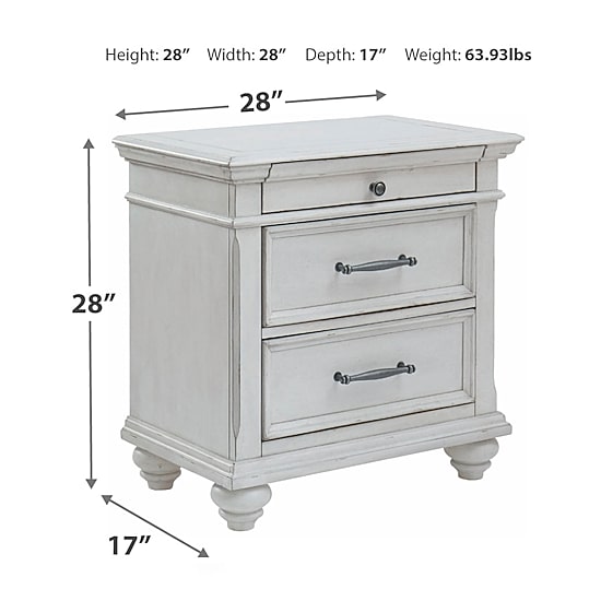 Signature Design by Ashley® Kaelyn 3-Drawer Nightstand, Color