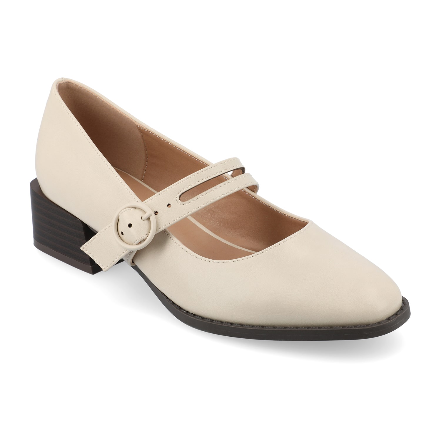 Journee Collection Savvi Womens Round Closed Toe Flat Heel Pumps