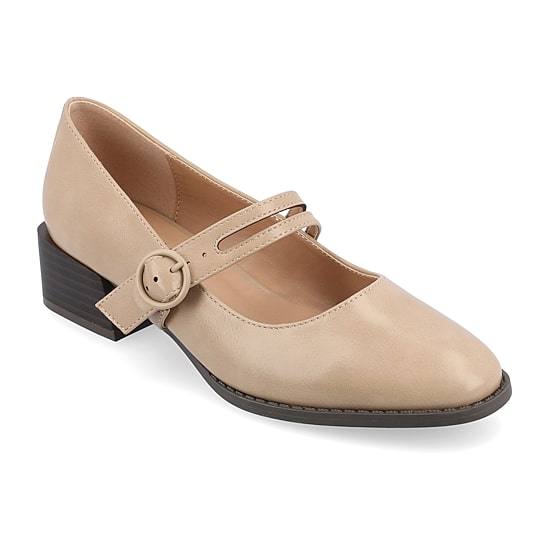 Journee Collection Savvi Womens Round Closed Toe Flat Heel Pumps