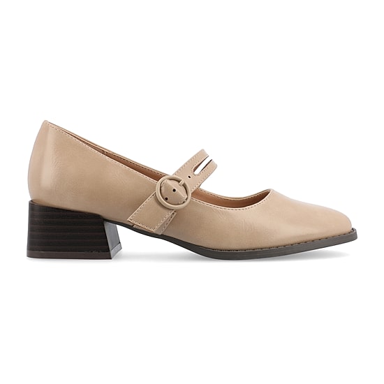 Journee Collection Savvi Womens Round Closed Toe Flat Heel Pumps