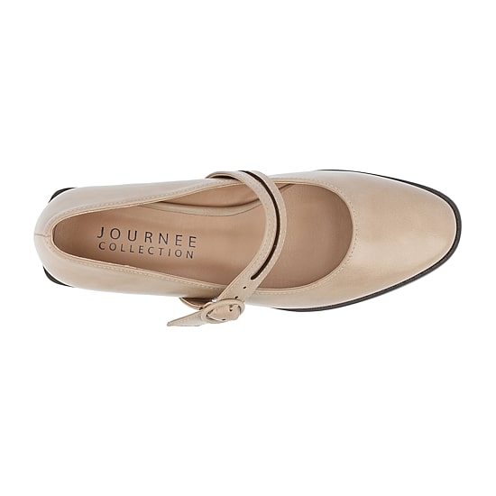 Journee Collection Savvi Womens Round Closed Toe Flat Heel Pumps