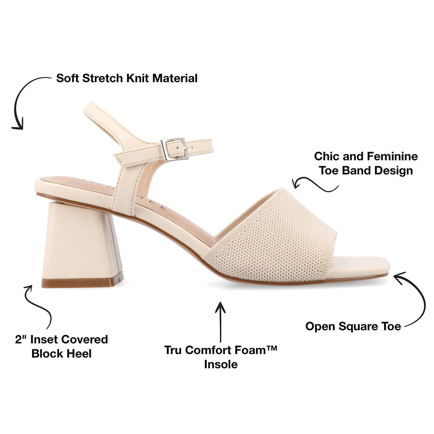 Journee Collection Womens Evylinn Heeled Sandals