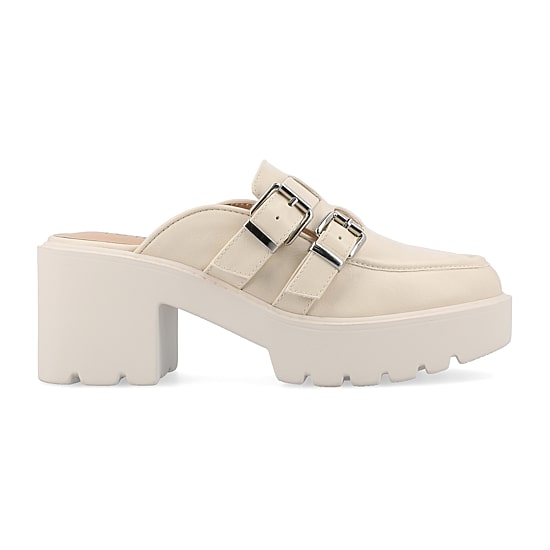 Journee Collection Brydie Womens Moc Closed Toe Block Heel Pumps