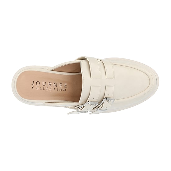 Journee Collection Brydie Womens Moc Closed Toe Block Heel Pumps