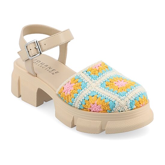 Journee Collection Womens Dorit Heeled Sandals