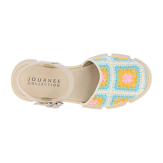 Journee Collection Womens Dorit Heeled Sandals