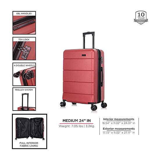 InUSA Elysian 24" Hardside Expandable Spinner Luggage