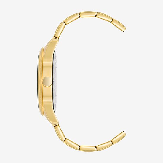 Armitron Mens Gold Tone Stainless Steel Bracelet Watch 20/5597bkgp
