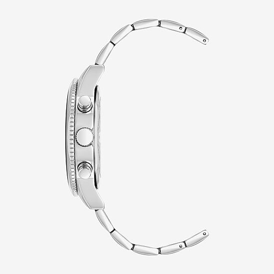 Armitron Mens Silver Tone Stainless Steel Bracelet Watch 20/5598bysv