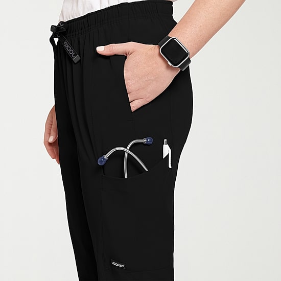 Jockey 2520 Cargo 4-Pocket Womens Petite Stretch Fabric Scrub Pant