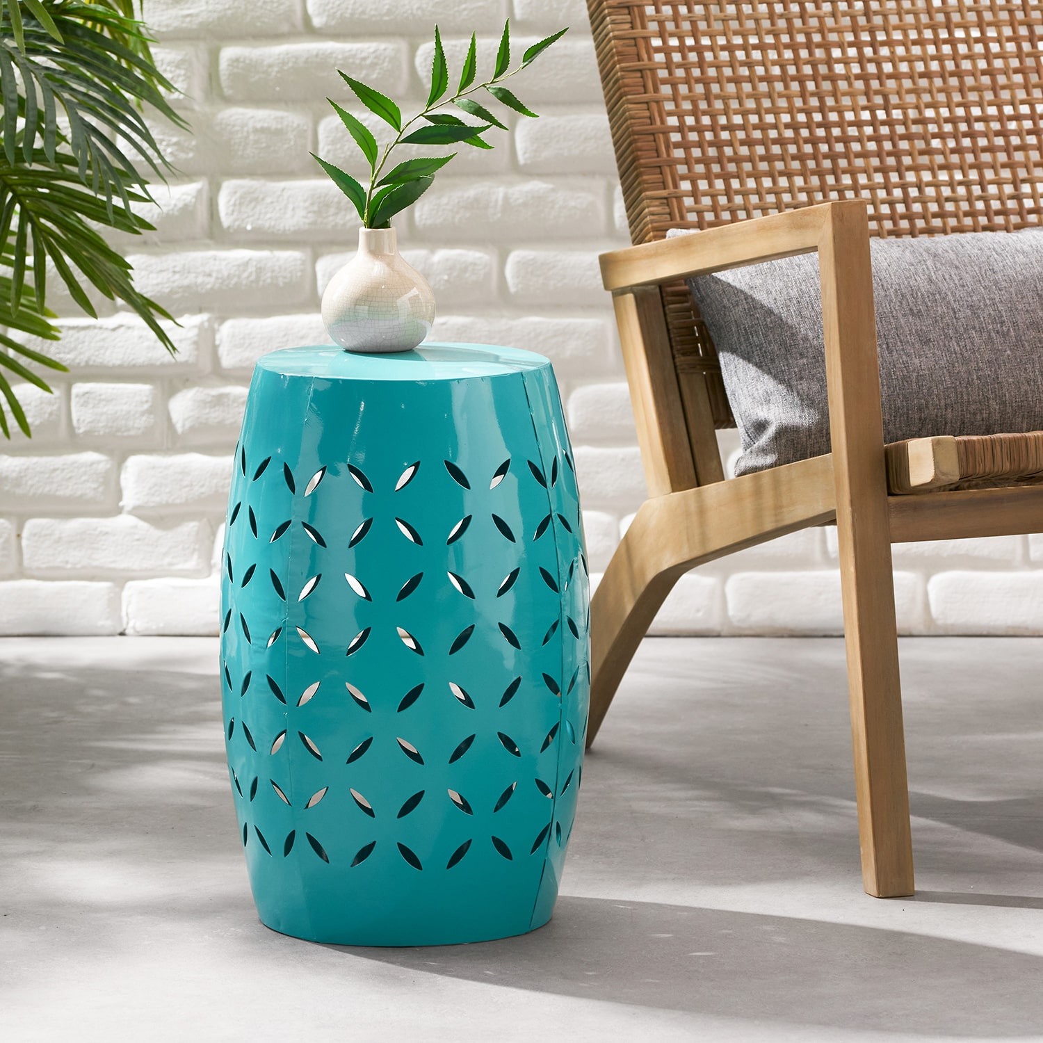 Liliac Iron Side Table