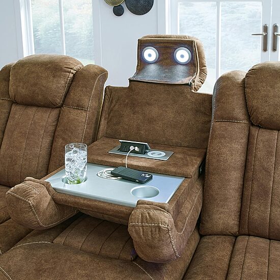 Signature Design By Ashley® Wolfridge Dual Power Reclining Sofa