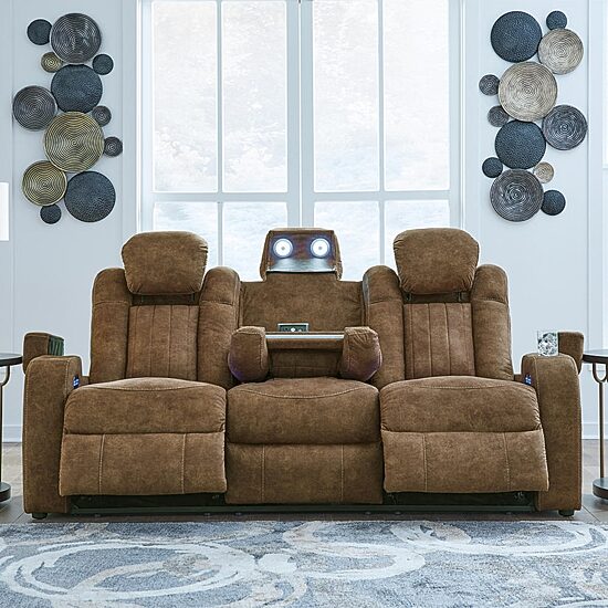 Signature Design By Ashley® Wolfridge Dual Power Reclining Sofa