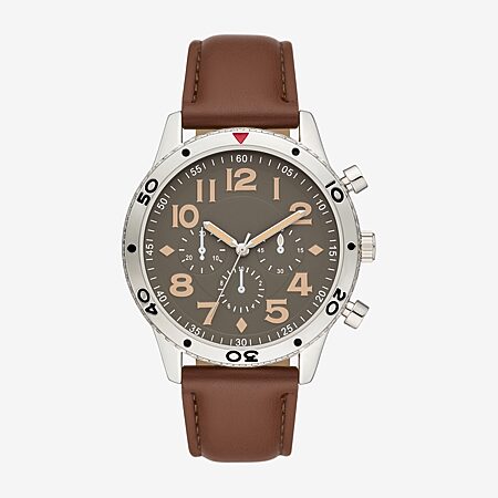 Mens Black Expansion Watch-Fmdjo142-JCPenney