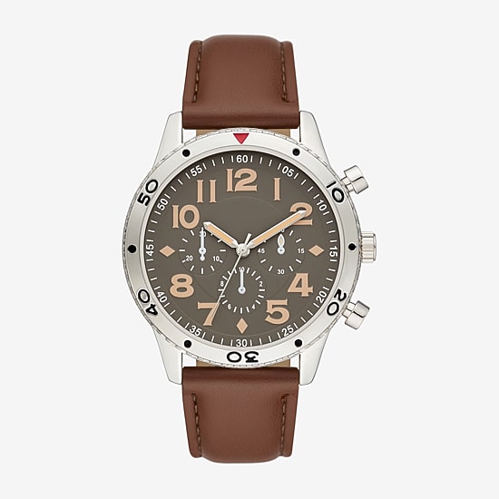 Mens Brown Strap Watch Fmdjo308