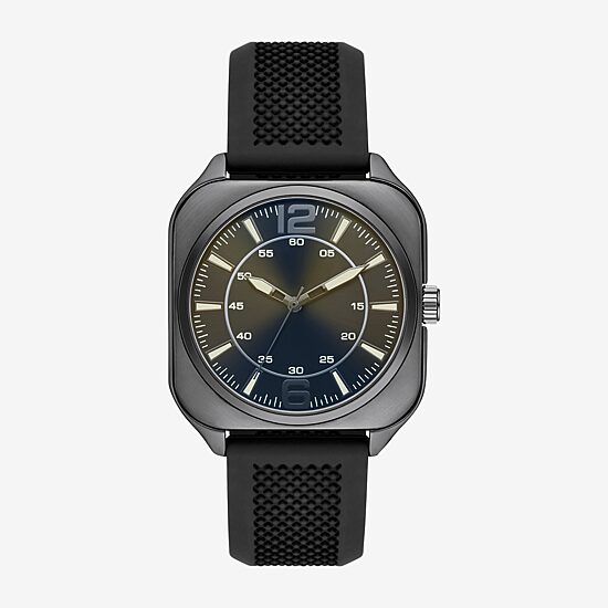Mens Black Strap Watch Fmdjo309