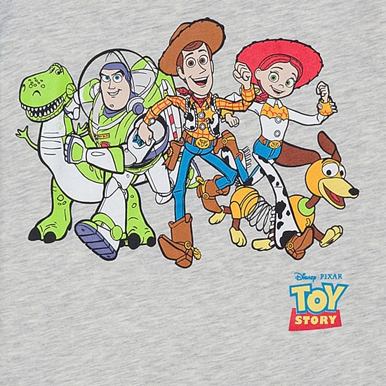 Disney Collection Little & Big Kid Boys Crew Neck Short Sleeve Regular Fit Buzz Lightyear Jessie Rex Graphic T-Shirt