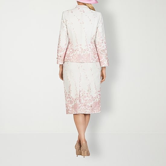 Giovanna Collection 3-pc. Floral Skirt Suit-Plus
