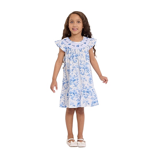Bonnie Jean Little Girls Flutter Short Sleeve A-Line Dress