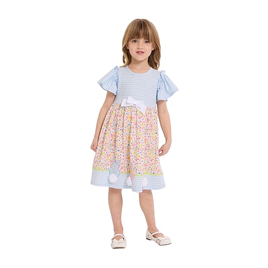 Bonnie Jean Little Girls Flutter Short Sleeve A-Line Dress
