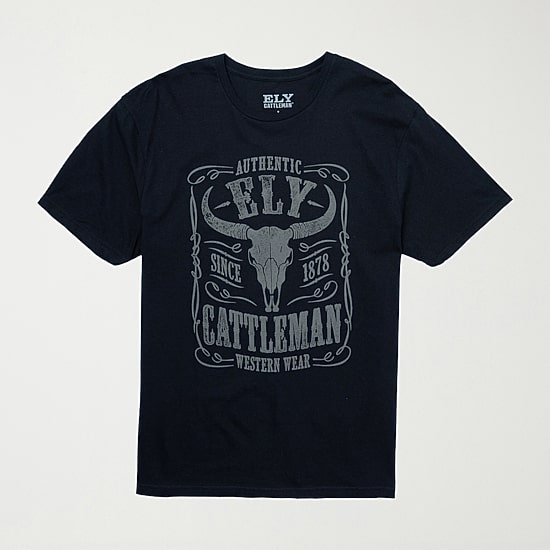 Ely Cattleman Mens Crew Neck Short Sleeve T-Shirt
