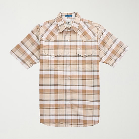Ely Cattleman Tall Mens Short Sleeve Western Shirt