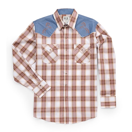 Ely Cattleman Tall Mens Long Sleeve Western Shirt