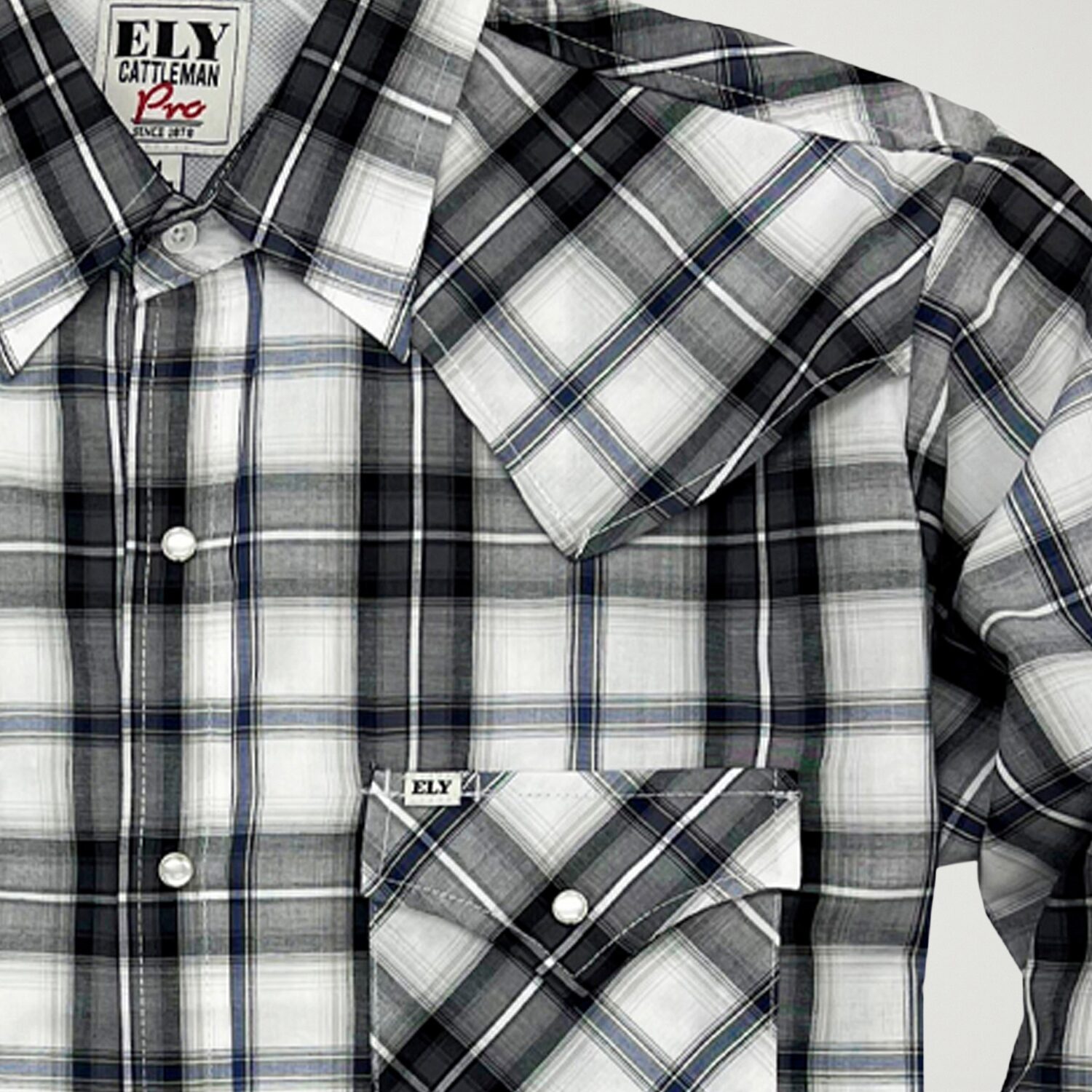 Ely Cattleman Mens Long Sleeve Western Shirt