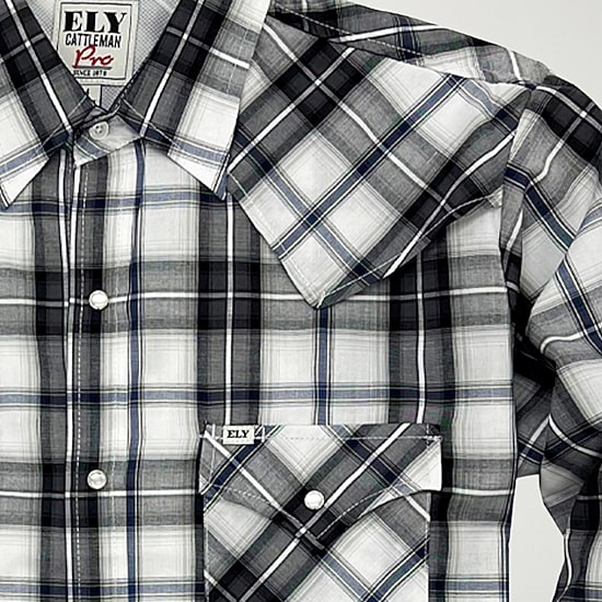 Ely Cattleman Mens Long Sleeve Western Shirt