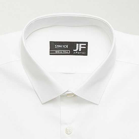 J. Ferrar Ultra Comfort Big & Tall Mens Regular Fit Stretch Fabric Wrinkle Free Long Sleeve Dress Shirt