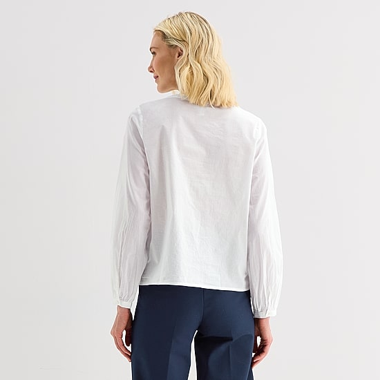 Liz Claiborne Womens Tall Round Neck Long Sleeve Blouse
