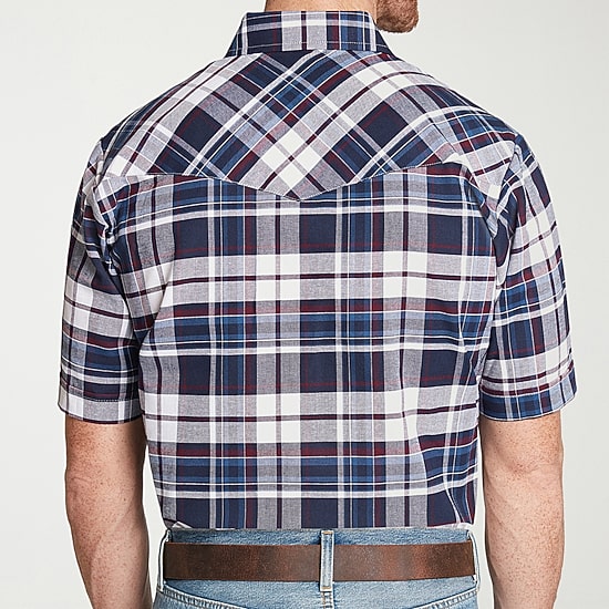 Ely Cattleman Mens Short Sleeve Western Shirt