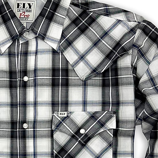 Ely Cattleman Mens Long Sleeve Western Shirt
