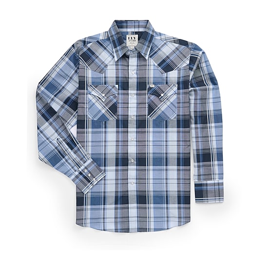 Ely Cattleman Mens Long Sleeve Western Shirt