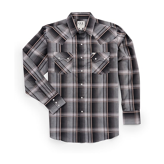 Ely Cattleman Mens Long Sleeve Western Shirt