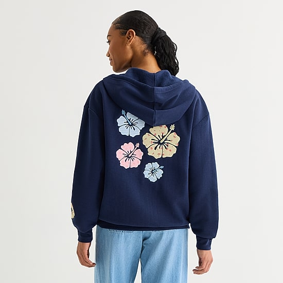 Forever 21 Womens Juniors Long Sleeve Zipper Hoodie