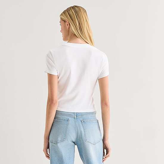 a.n.a Perfect Tee Womens Crew Neck Short Sleeve T-Shirt