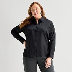 jcpenney womens dress shirts Liz Claiborne Womens Long Sleeve Dress Shirt