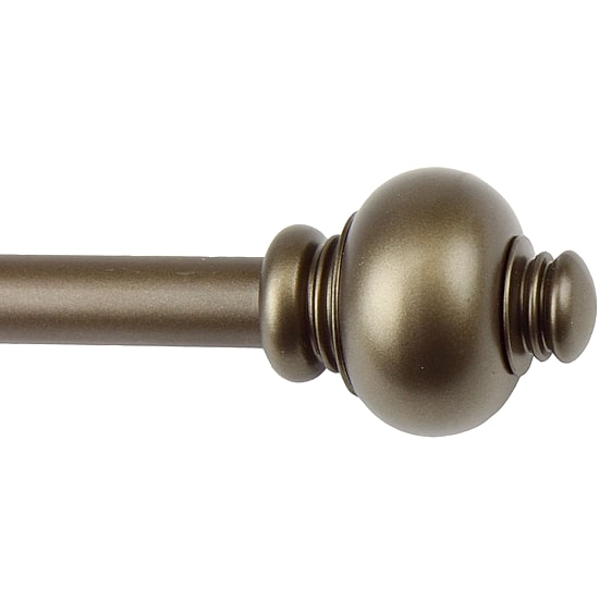 Rod Desyne Knob 5/8" Adjustable Curtain Rod 