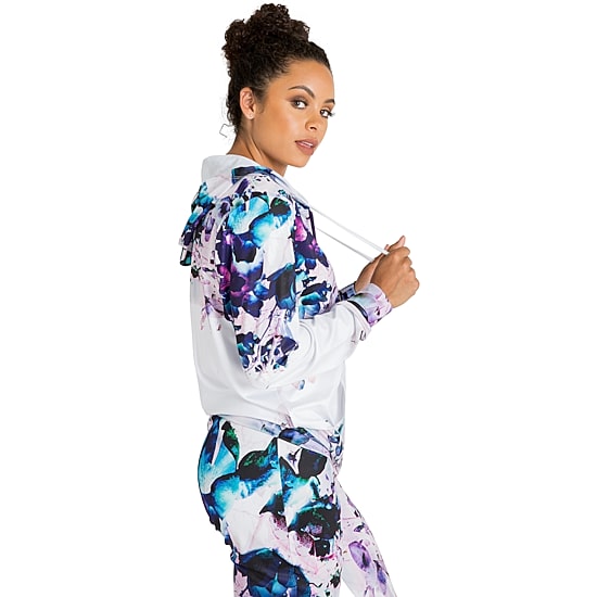 Poetic Justice Womens Hooded Lightweight Track Jacket